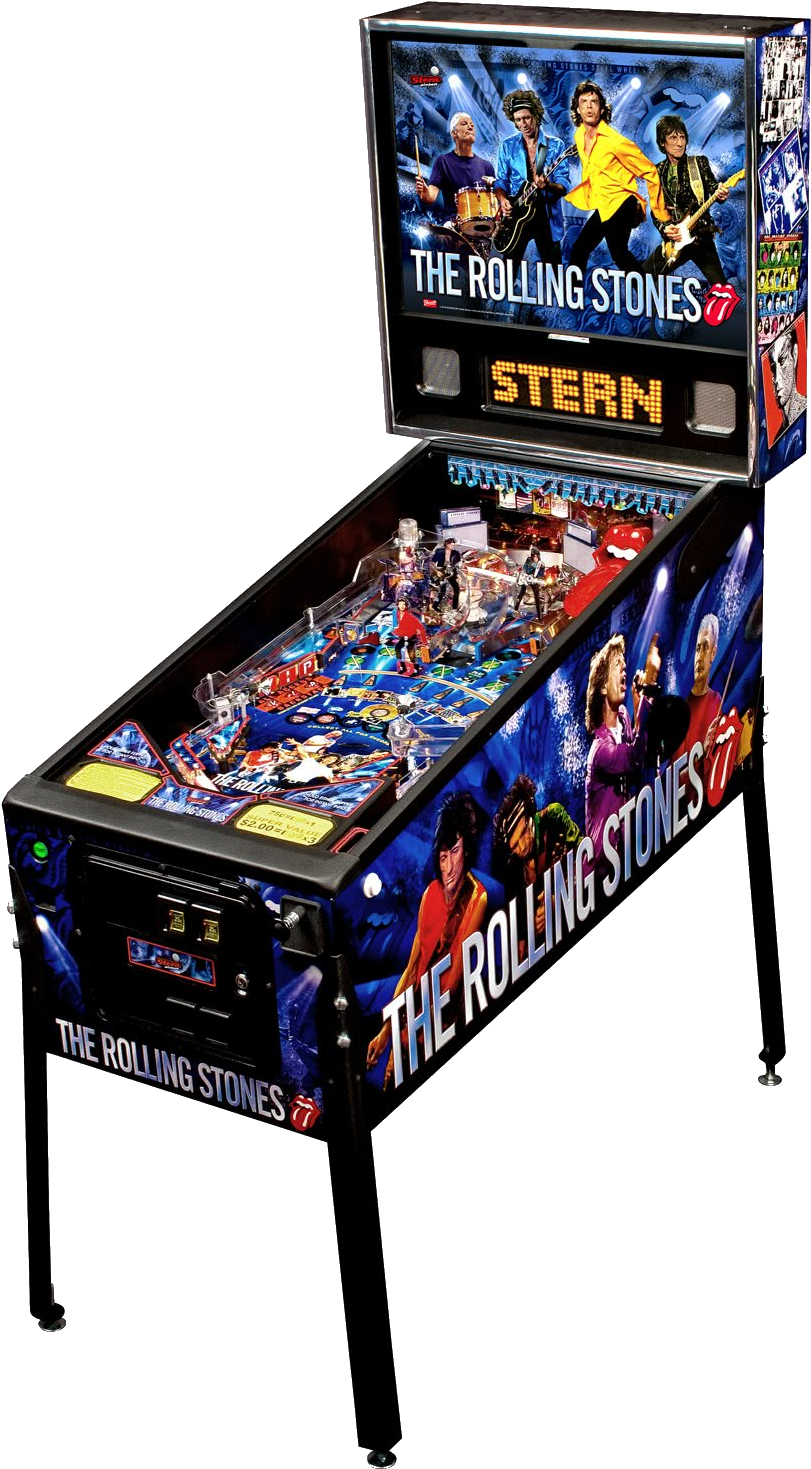 Rolling Stones Pinball Machine Hire - Rolling Stones Pinball Stern Clipart (946x1500), Png Download
