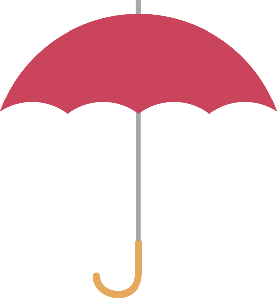 Umbrella Clipart (558x599), Png Download