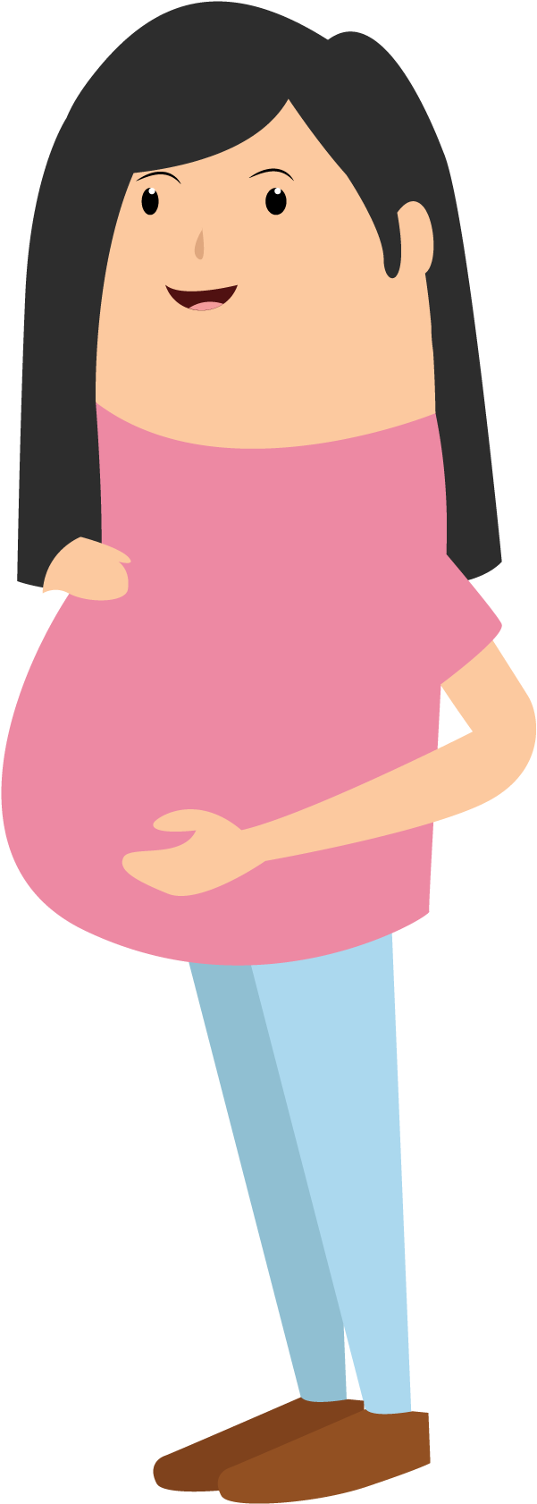 Supplements In Pregnancy - Cartoon Clipart (2000x2000), Png Download
