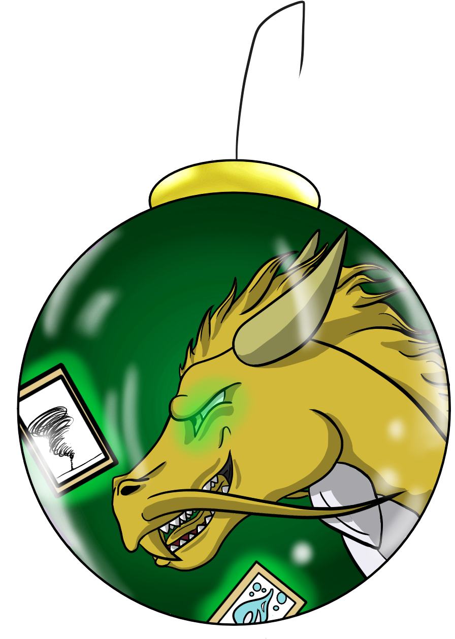 Lunatic Lunaris Christmas Ball - Cartoon Clipart (1280x1280), Png Download