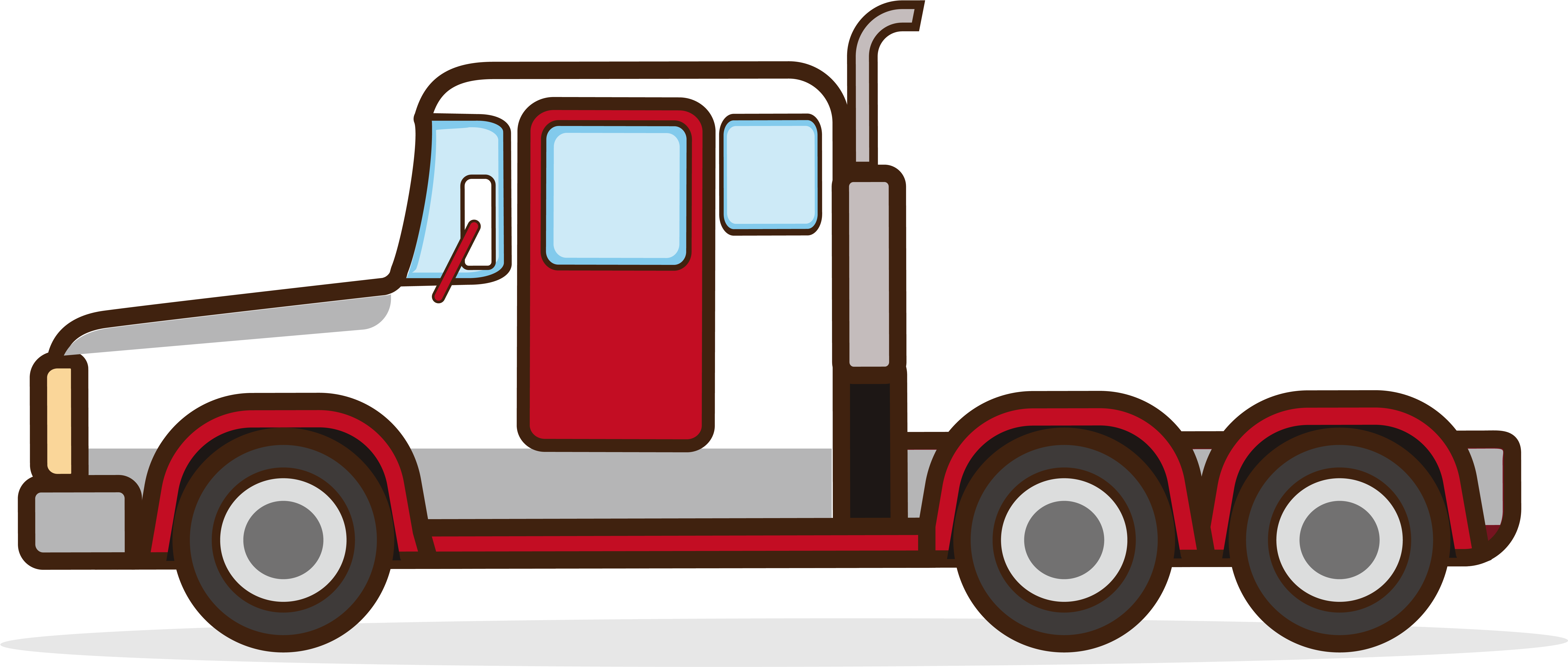 Truck Transportation Cartoon Car Png And Vector Image Clipart (8334x8334), Png Download