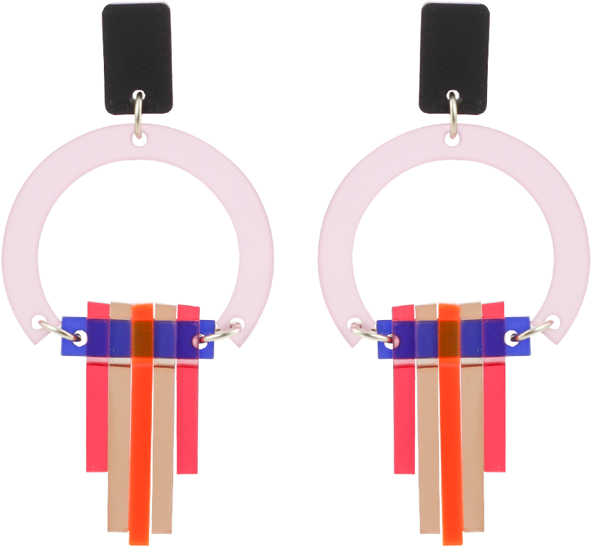 Art Deco Chandeliers Heather - Earrings Clipart (1000x1000), Png Download