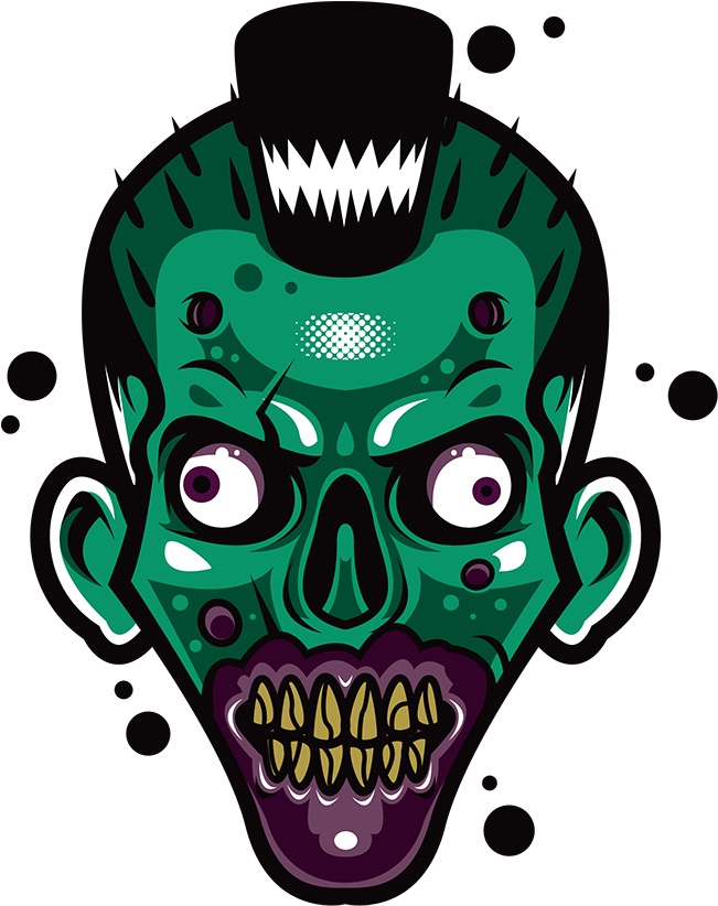 Zombiefy By Guturo, Via Behance - Skull Clipart (650x835), Png Download