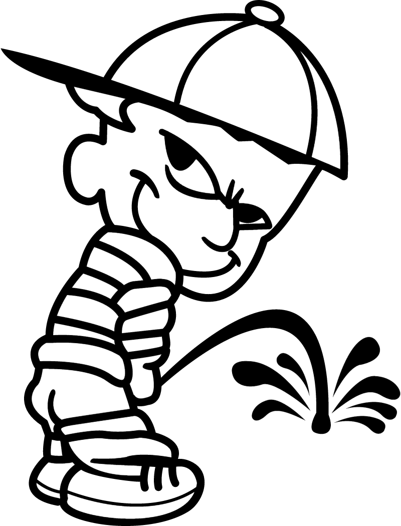 Boy Pissing Vector - Pissing Boy Clipart (800x1050), Png Download