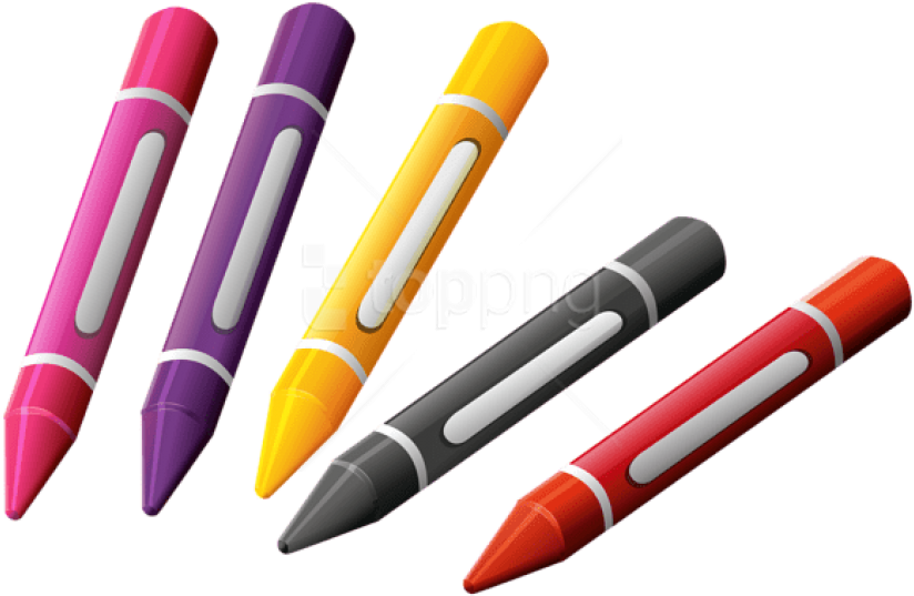 Free Png Download Oil Pastelsvector Clipart Png Photo - Oil Pastel Clipart Png Transparent Png (850x561), Png Download