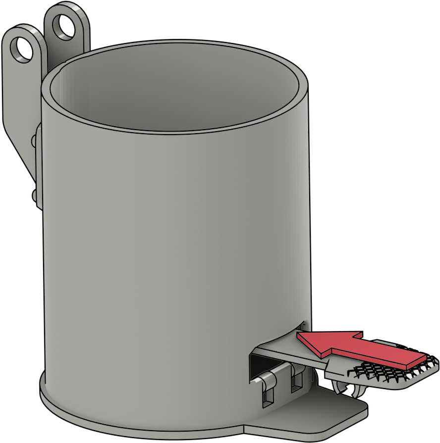 Slide The Pedal Into The The Bin Clipart (1024x1024), Png Download