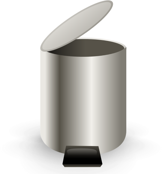 240 × 240 Pixels - Open Trash Can Clip Art - Png Download (600x600), Png Download