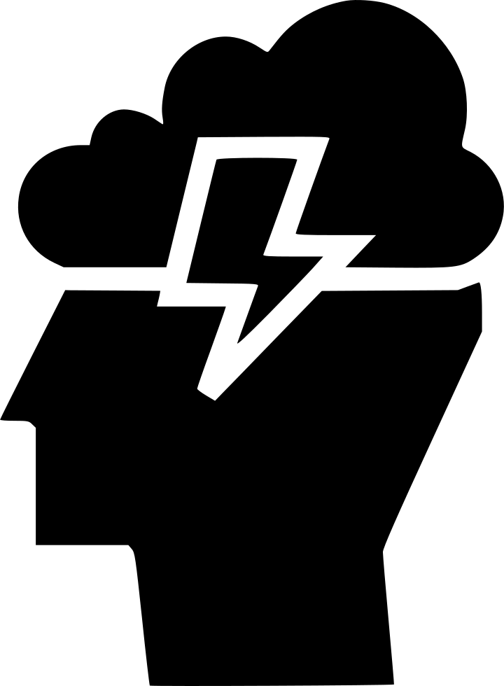 Man Person Idea Innovation Invention Cloud Lightning Clipart (720x980), Png Download
