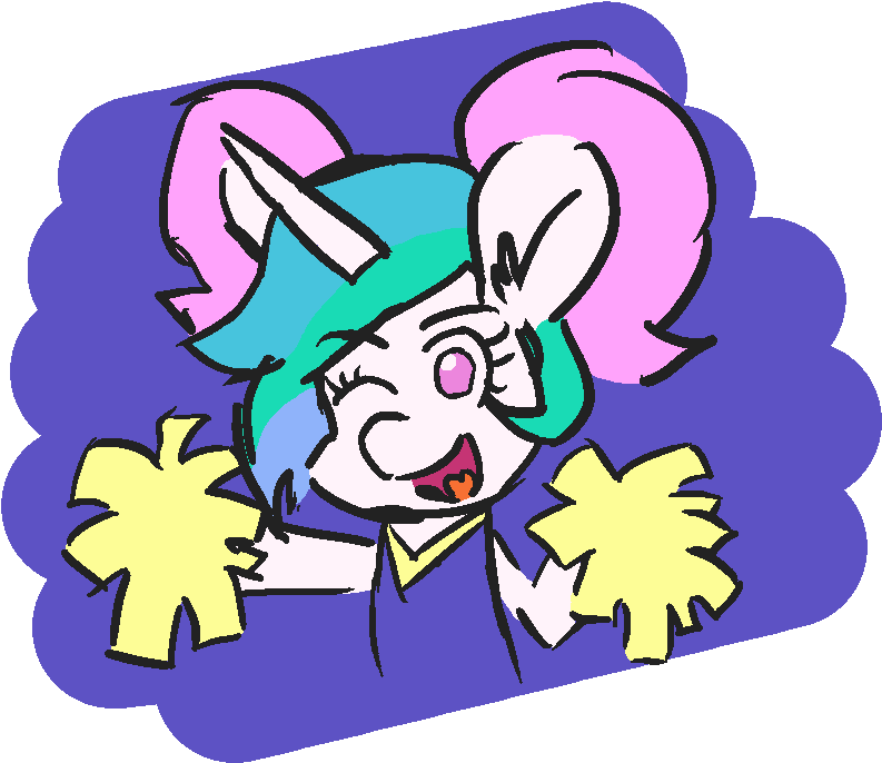 Threetwotwo32232, Cheerleader, Female, Looking At You, - Cartoon Clipart (800x700), Png Download