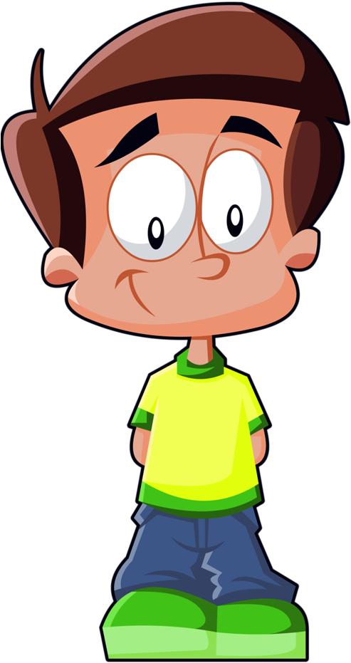 B *✿* Maternelle, Un Jeune Homme, Clip Art, Balises - Cartoon - Png Download (525x1024), Png Download