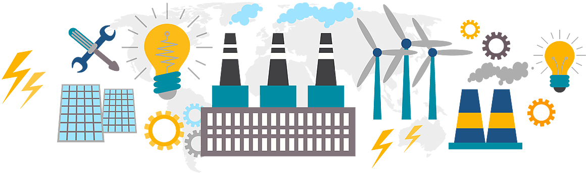 Centralized Power Plants Usually Use Fossil Fuel To Clipart (1200x443), Png Download