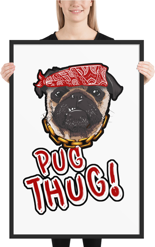 Pug - Printing Clipart (1000x1000), Png Download