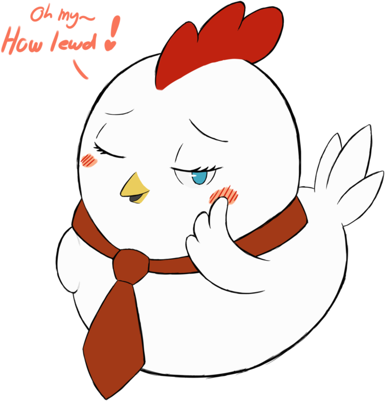 Hen Wearing A - Hen Ties Clipart (856x934), Png Download