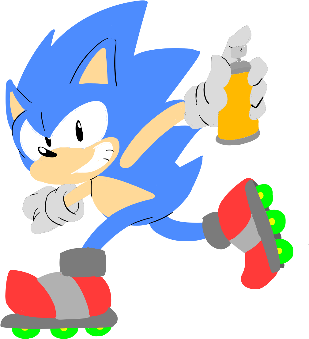 Some Jet Set Sonics One Transparent, One With - Cartoon Clipart (1188x1185), Png Download