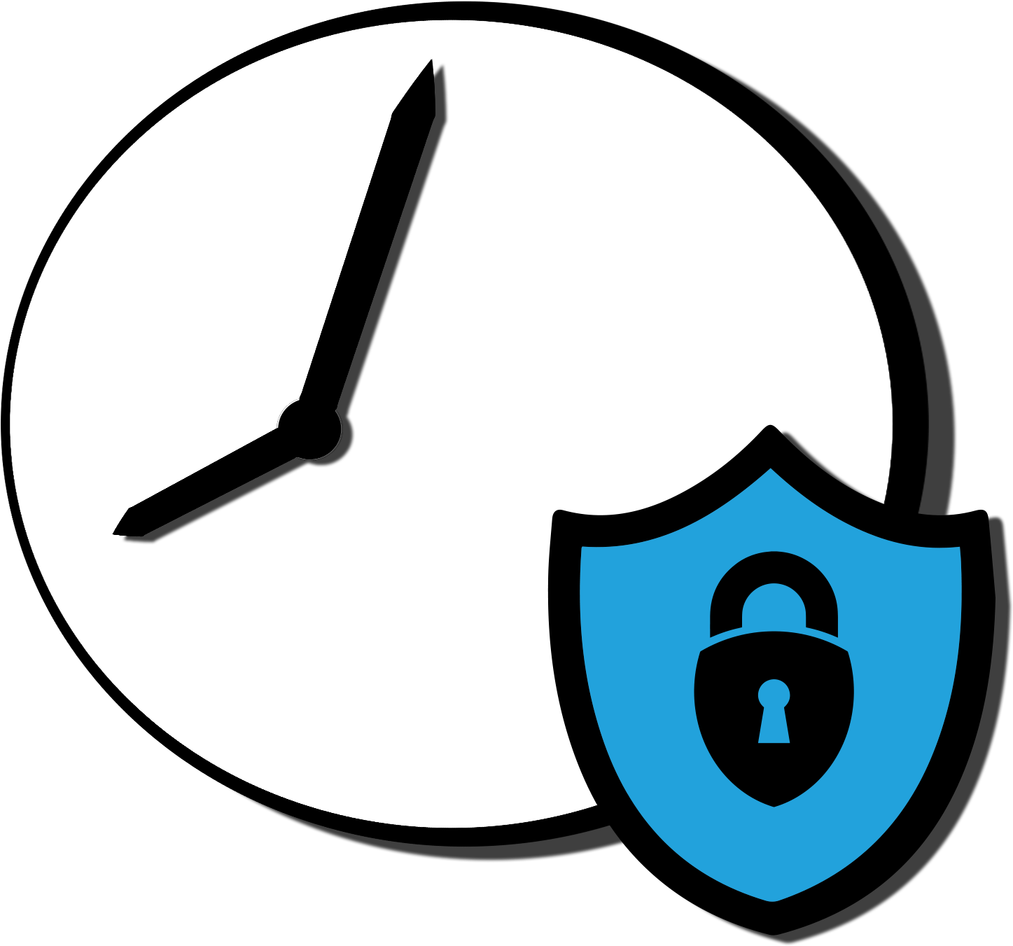 Surveillance 24 Heures Clipart (1726x1726), Png Download