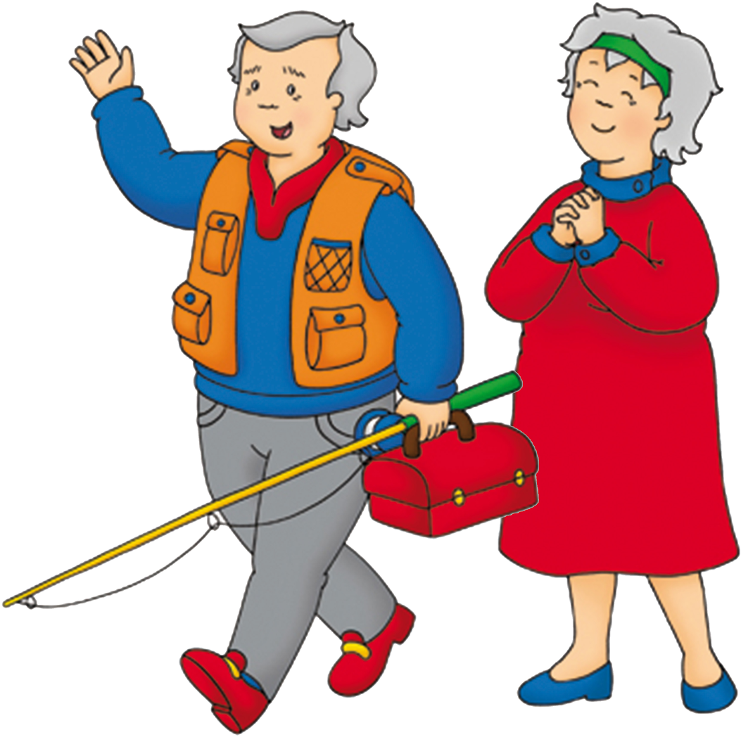 Caillou Png - Caillou Dia Dos Avós Clipart (1600x1253), Png Download