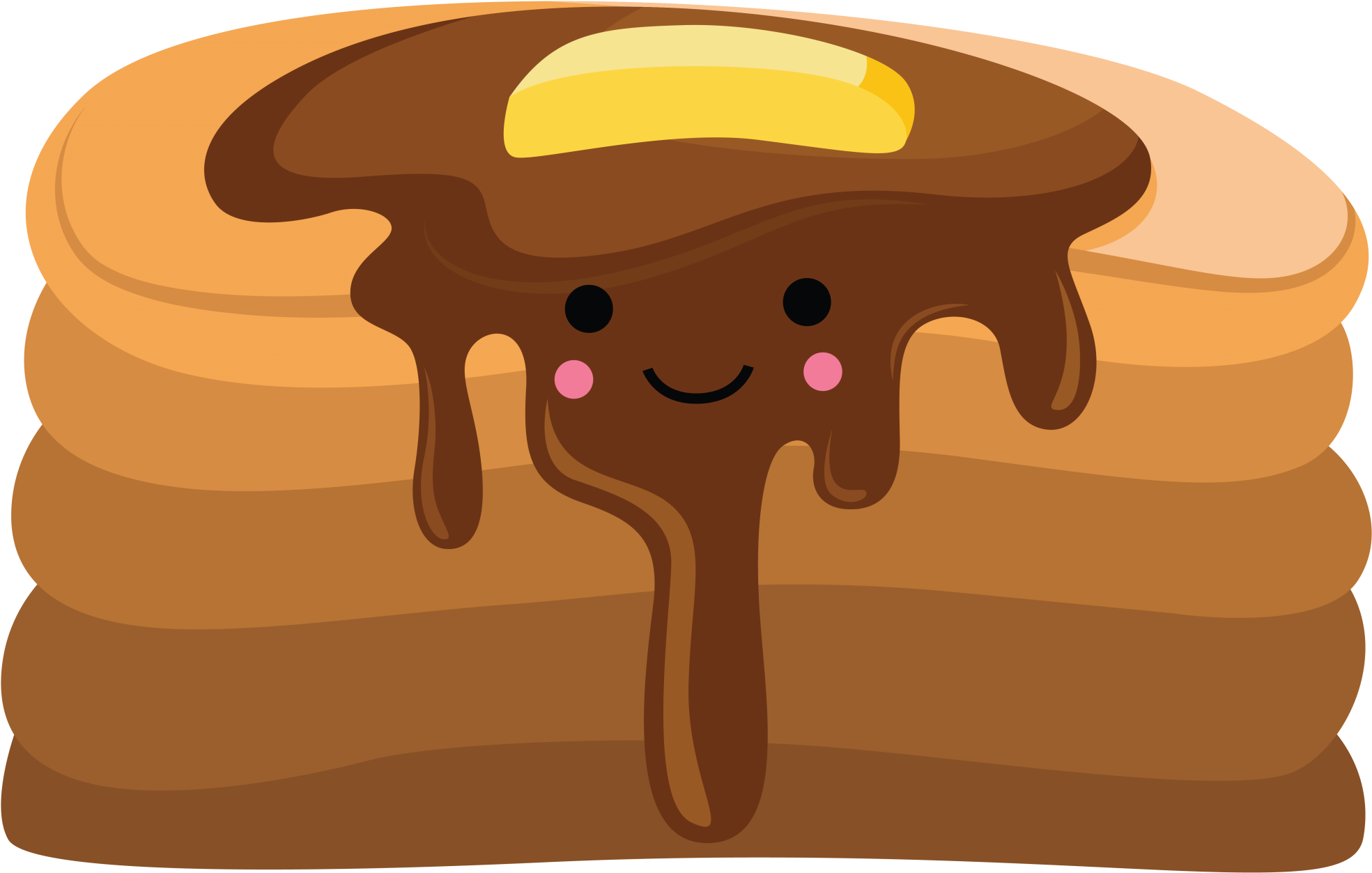 Pancakes - Illustration Clipart (2000x2000), Png Download