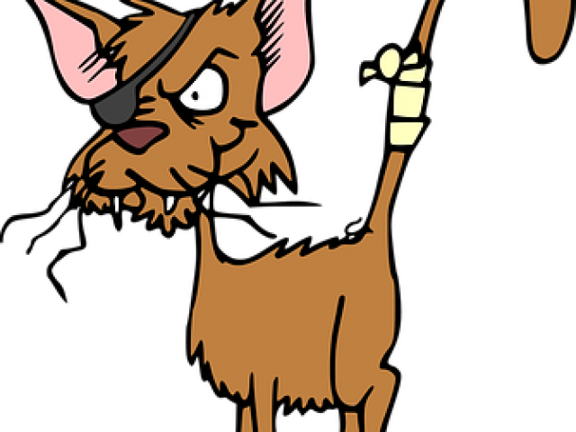 Stuffed Animal Clipart Injured Animal - One Eyed Cat Cartoon - Png Download (640x480), Png Download