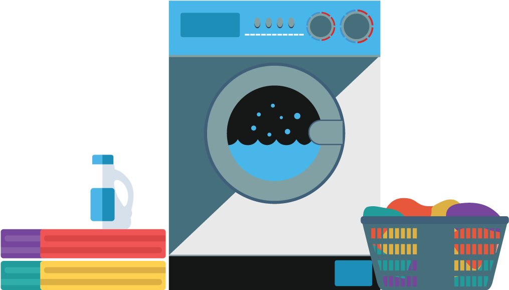 Wash & Dry - Graphic Design Clipart (1080x720), Png Download
