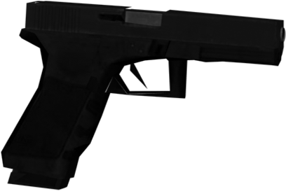 Glock 17 Low Poly Silenced Version - Gta Sa Low Poly Glock Clipart (700x500), Png Download