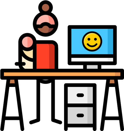 Women Are More Likely To Stay In Their Job In The Longer Clipart (700x450), Png Download