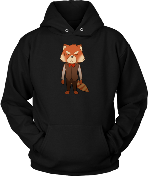 Original Red Panda Hoody - Gtr Clipart (600x600), Png Download