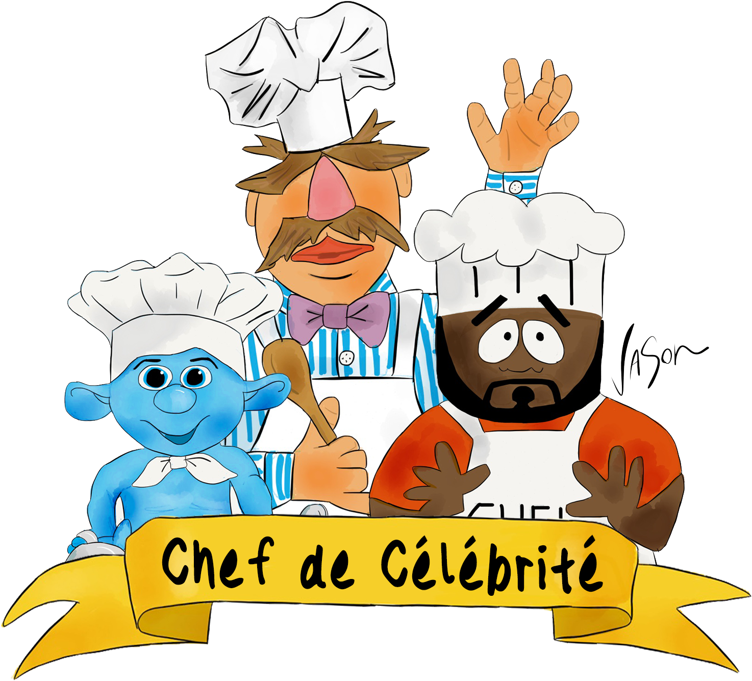 Celebrity Chefs Are A Very Common Part Of Today's Pop - Cartoon Clipart (1511x1511), Png Download
