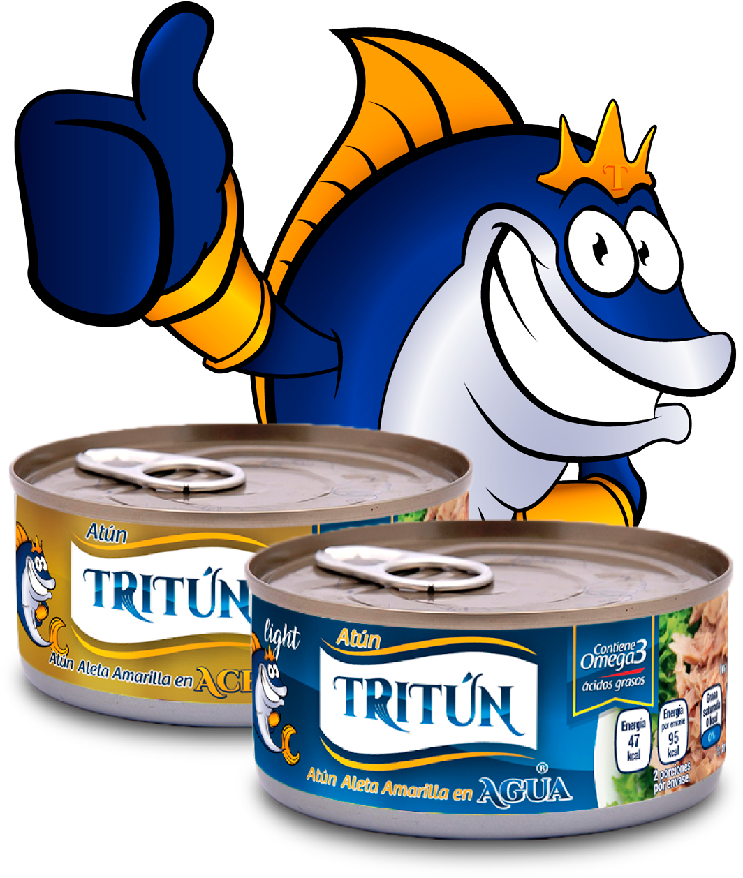 Tritún King, The Best Tuna - Cartoon Clipart (1200x1428), Png Download