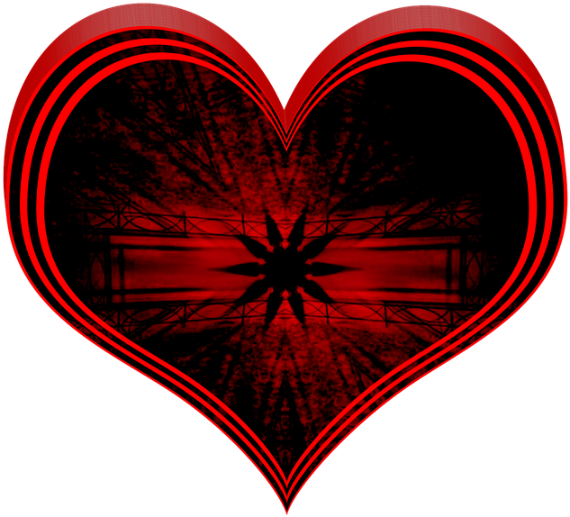 Black And Red Design Clipart (640x612), Png Download