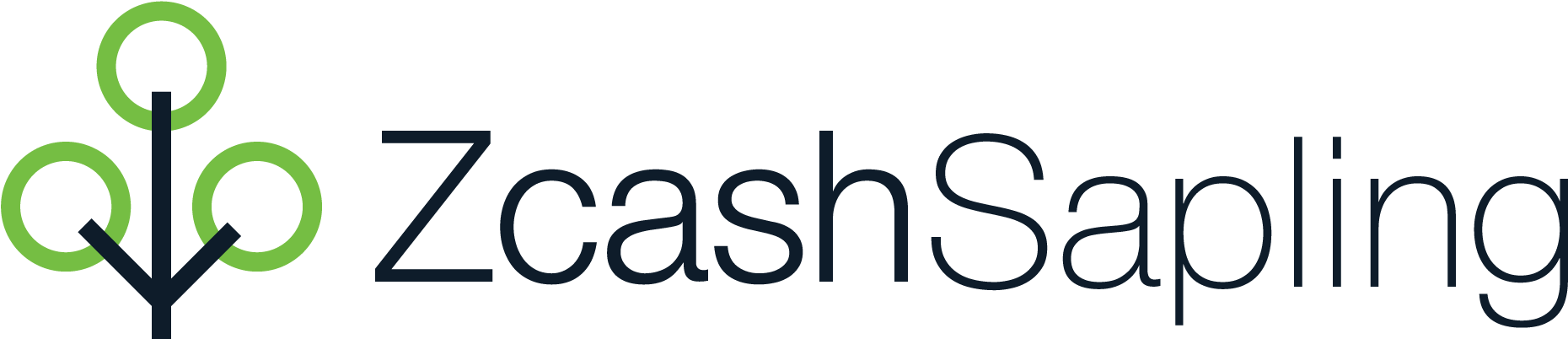 Full Color Zcash Sapling Horizontal Logo - Zcash Sapling Clipart (1921x456), Png Download