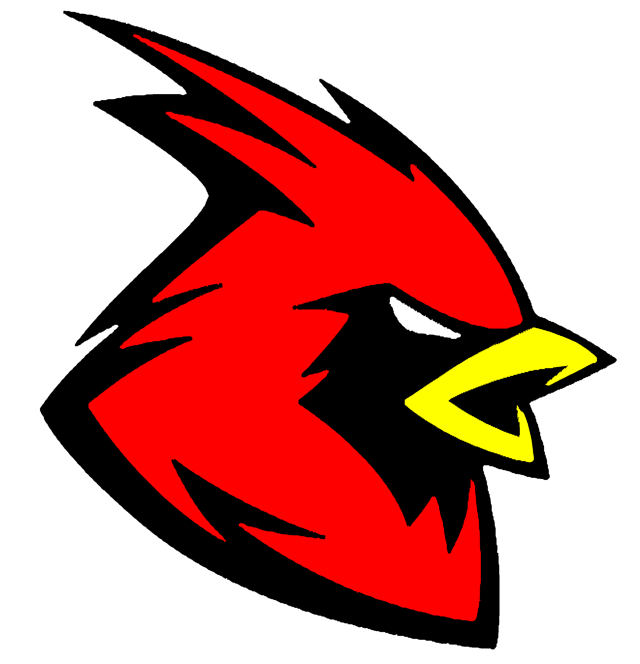 Cardinal Mowing - Emblem Clipart (2395x2541), Png Download