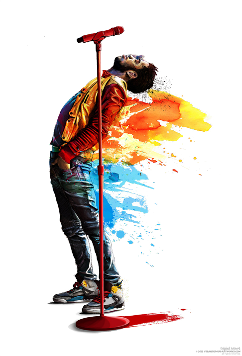 Hip Hop Kid Cudi Hip-hop Png Transparent Vertical - Kid Cudi Art Clipart (500x750), Png Download