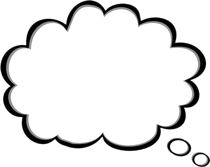 Thought Bubble Clipart (900x760), Png Download