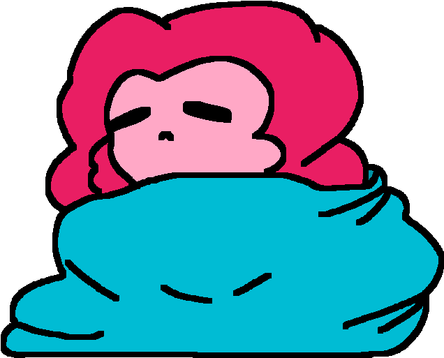 Pinkie Pie In A Blanket Xd Clipart (700x700), Png Download