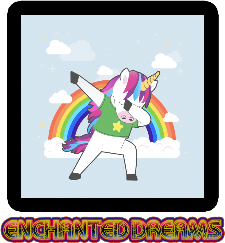 Magical Party - Rainbow Unicorn Dab Clipart (1000x1000), Png Download