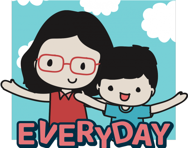 Selfie Clipart Groupfie - Cartoon - Png Download (640x480), Png Download