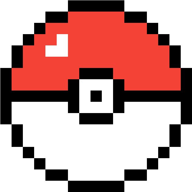Dank Pokeball - Pokeball Pixel Art Clipart (1184x1184), Png Download