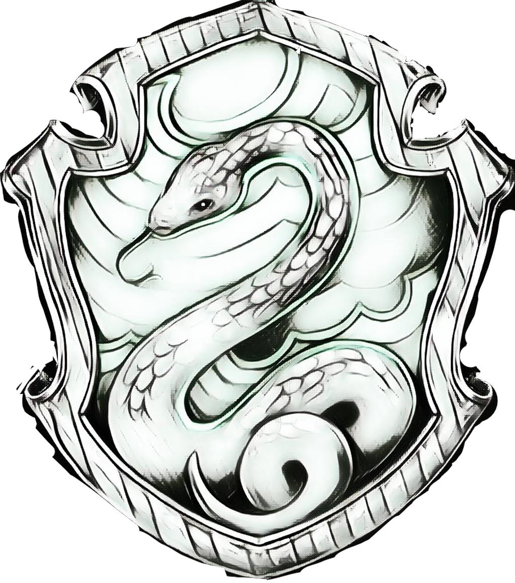 Slytherin Sticker - Illustration Clipart (1024x1159), Png Download