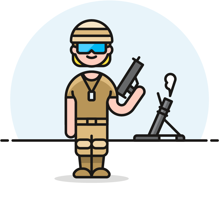 02 Soldier Field Uniform Female Caucasian - Cartoon Clipart (1024x1148), Png Download