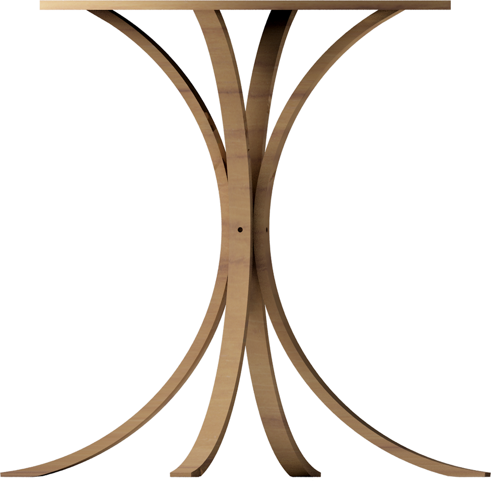 Fornbro Pedestal Table - End Table Clipart (1000x979), Png Download