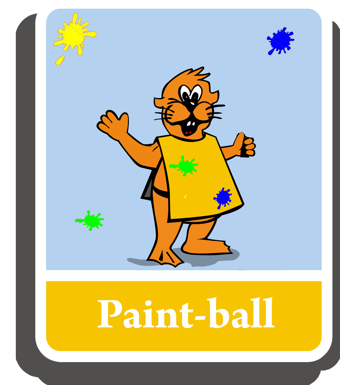 Paintball - Cartoon Clipart (1215x1441), Png Download