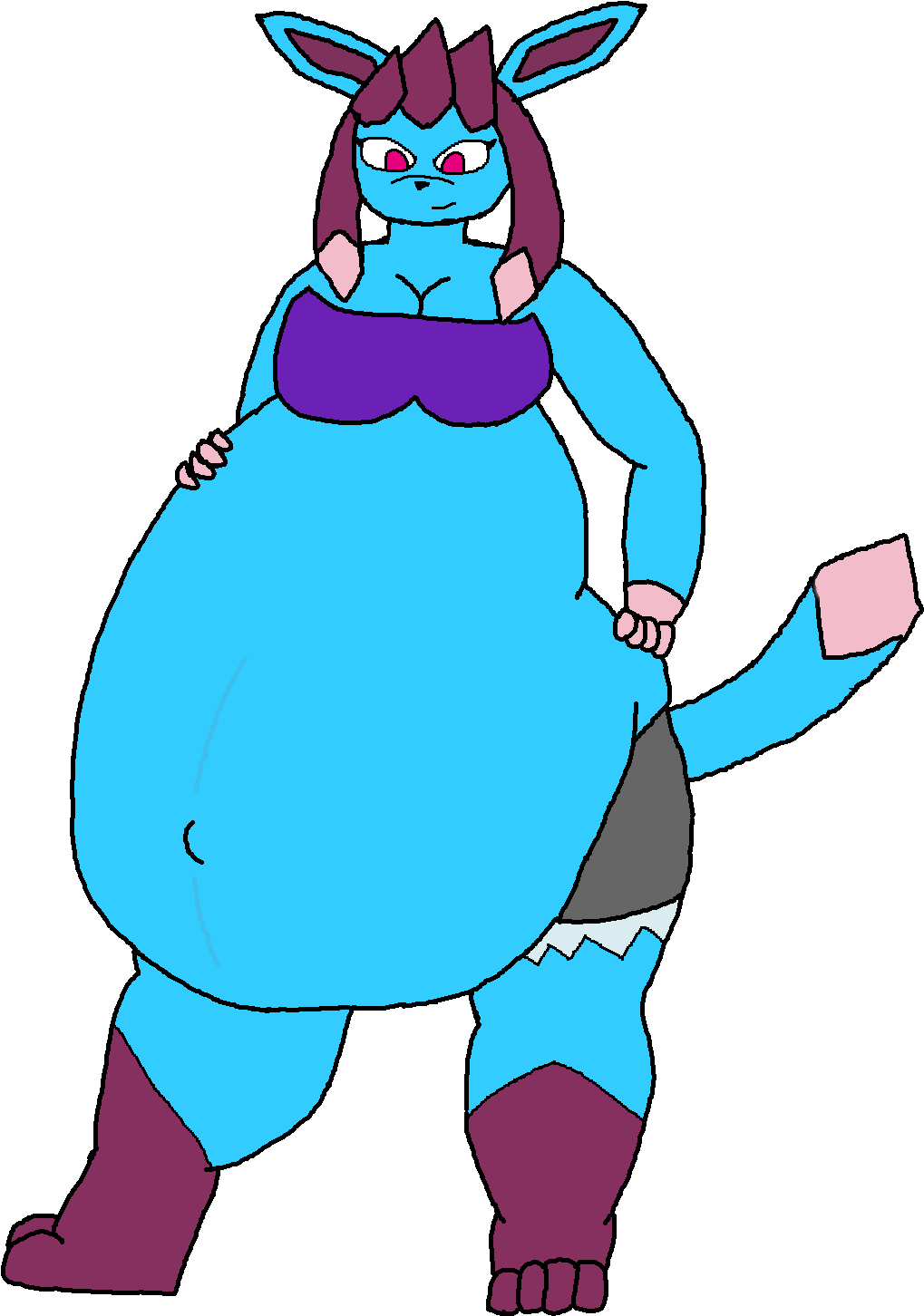 Pregnant Blizzardess - Cartoon Clipart (1240x1500), Png Download