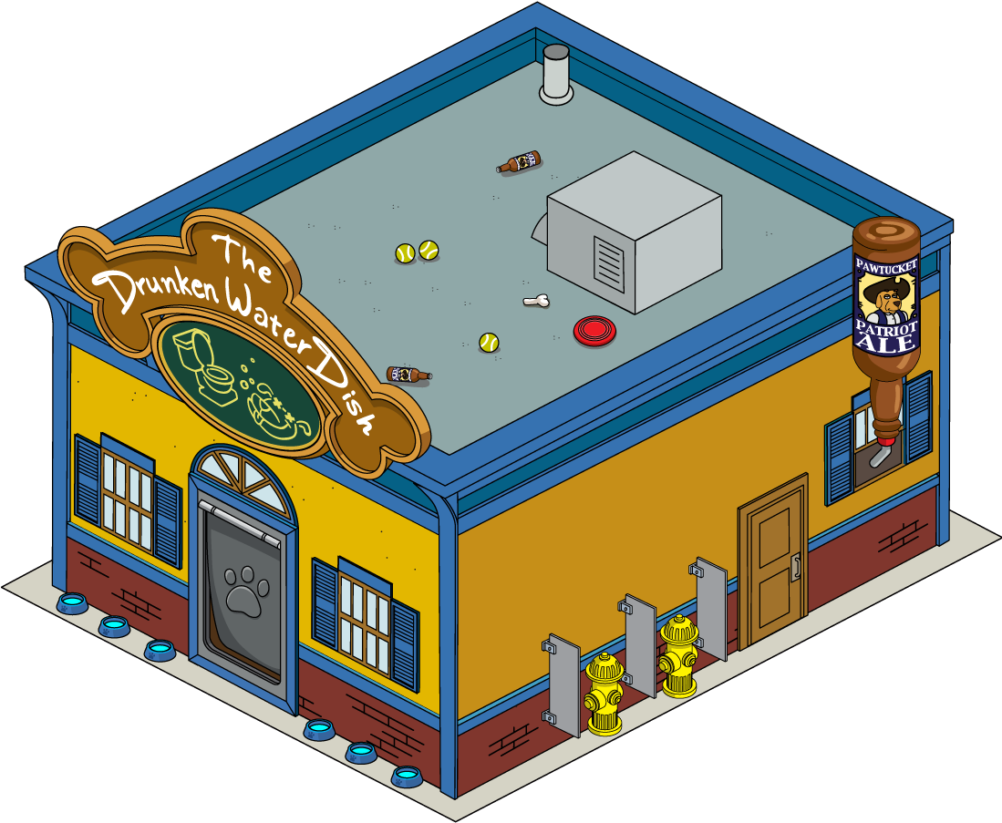 The Drunken Water Dish - Illustration Clipart (1098x913), Png Download