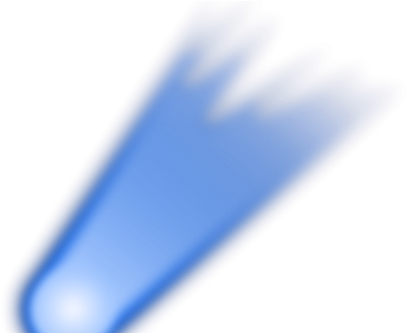 Meteor Clipart Comet - Majorelle Blue - Png Download (640x480), Png Download