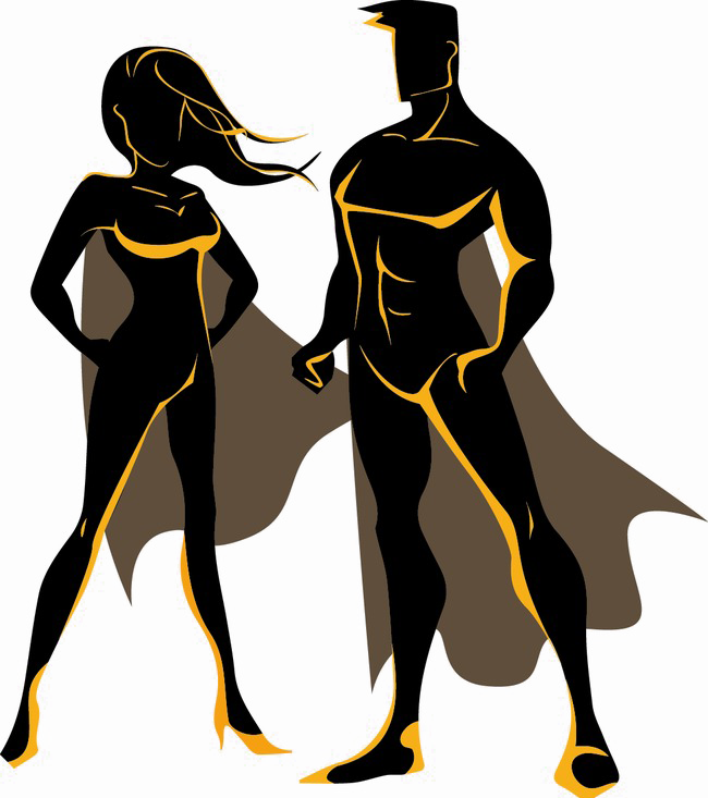 Superhero Image Background Arts - Superhero Mom And Dad Clipart (650x733), Png Download