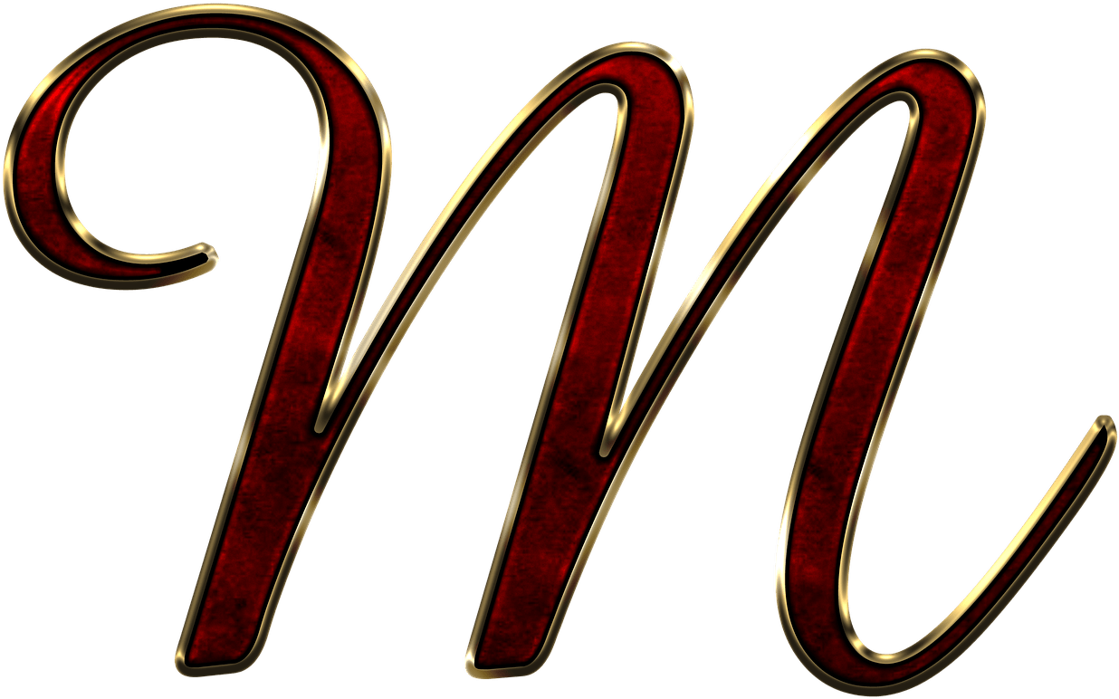 Download Capital Letter M Red Transparent Png Stickpng Inside Dp M