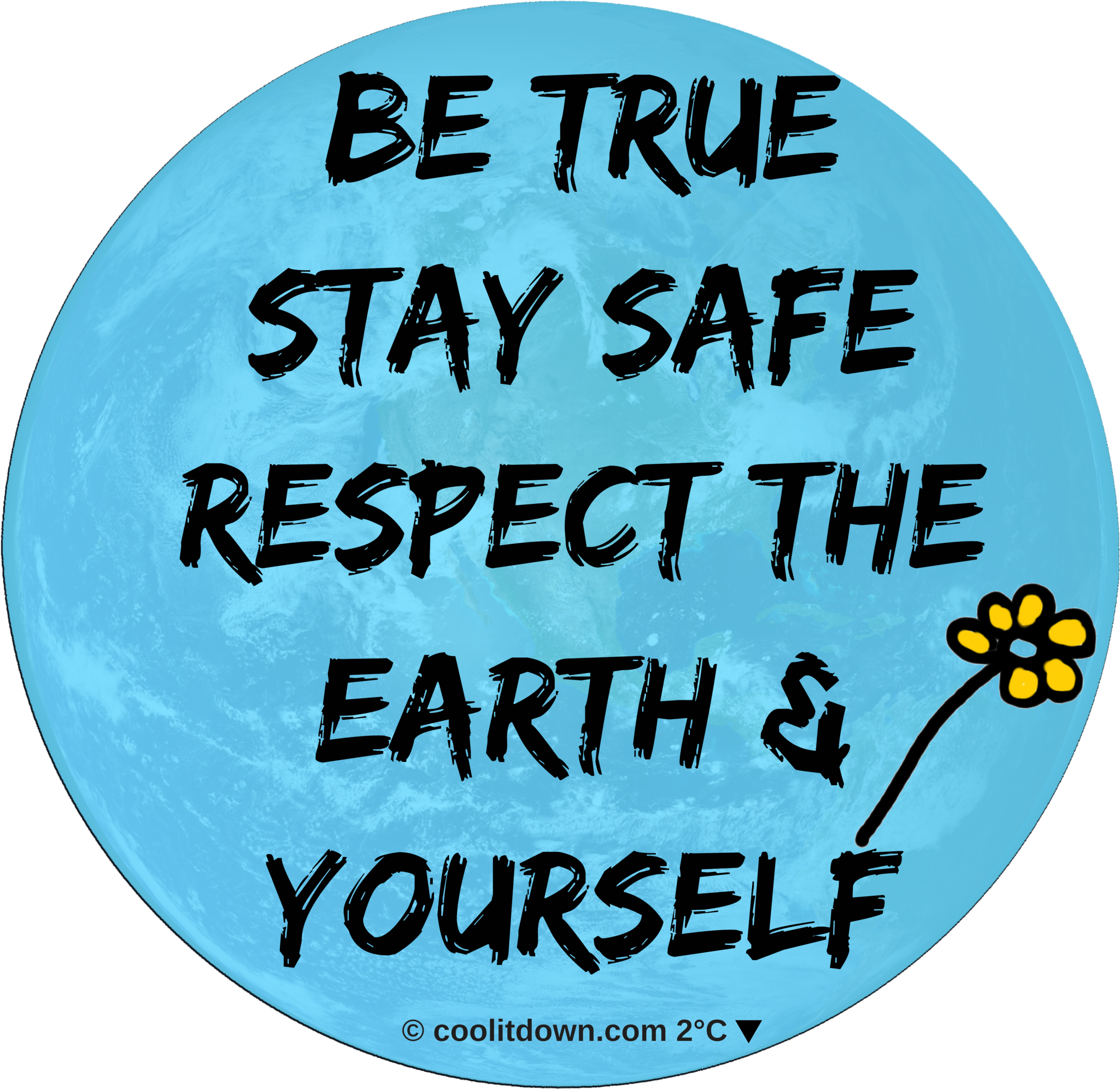 Respect The Earth Cotton Tee Shirt - Circle Clipart (2048x2048), Png Download