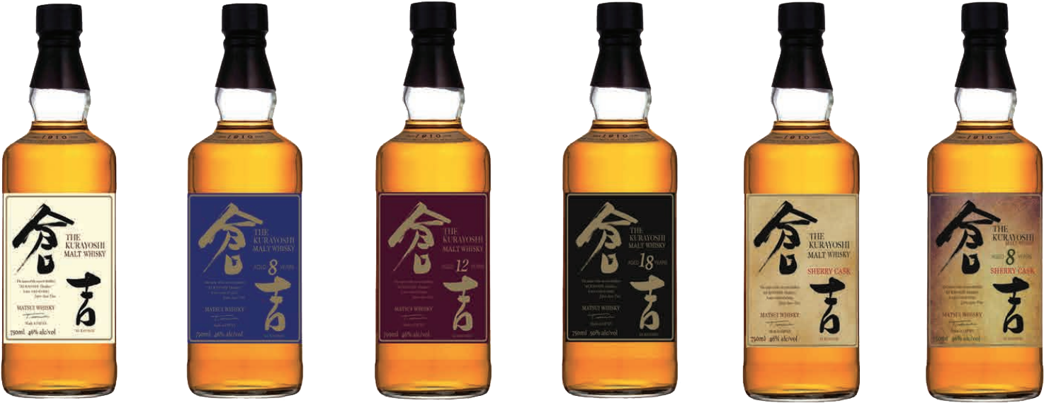 The Sherry Casks Add A Toasty, Warm Quality To The - Pure Malt Whisky Kurayoshi Clipart (1540x604), Png Download