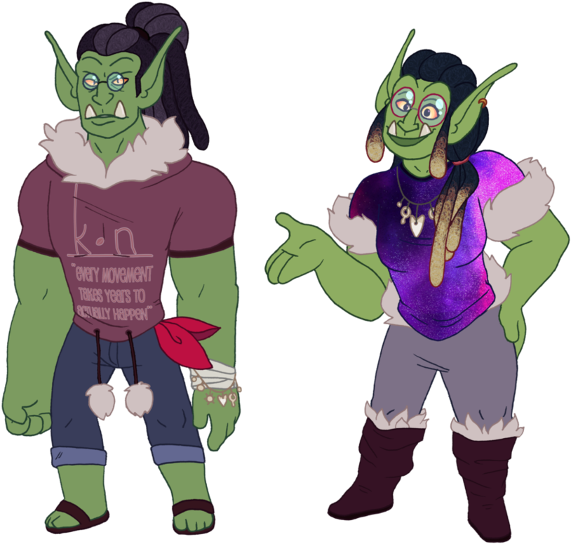 Orcs By Donut - Cartoon Clipart (966x827), Png Download
