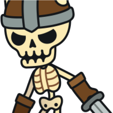 Skeleton Clipart Monster - Cartoon - Png Download (640x480), Png Download